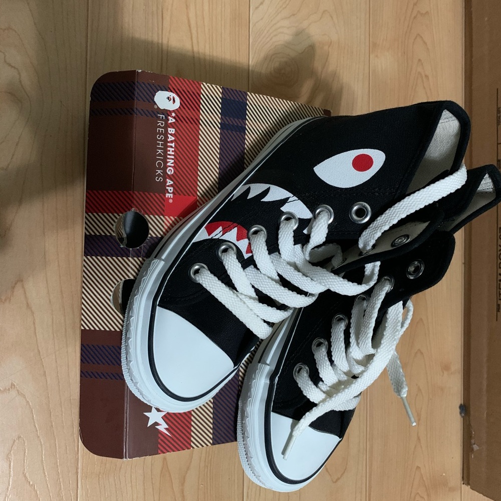 Bapesta kids high top shoes